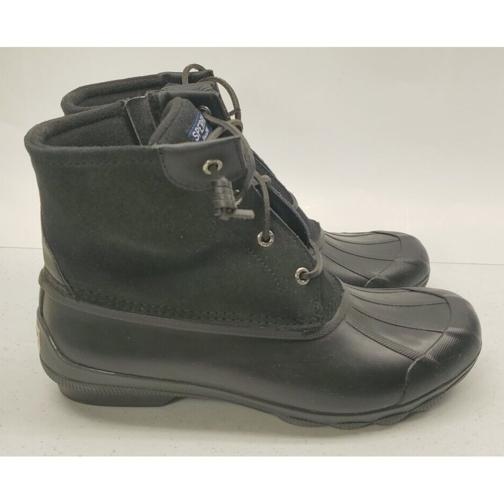 Sperry Women's Syren Gulf Rain Duck Boots Size 9.5 M US Black STS80422 EUC
